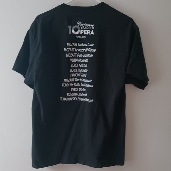 T Shirt Boston Youth Symphony Orchestra 10 Years of Opera Size M/L Medium/Large - Picture 4 of 5